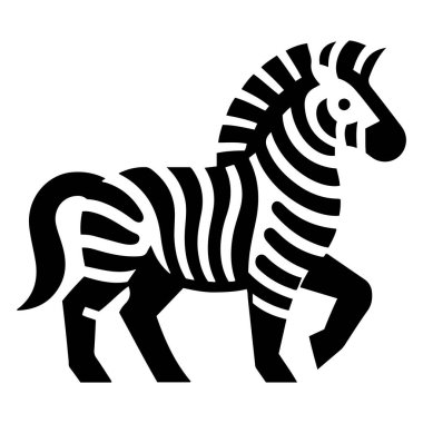 Yürüyen Karikatür Zebra vektör çizimi.