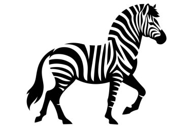 Yürüyen Zebra vektör çizimi.