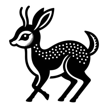 Beyaz arka planda şirin bebek Dik dik siluet vektör çizimi.