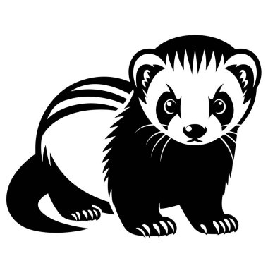 Gelincik siluet vektör çizimi.