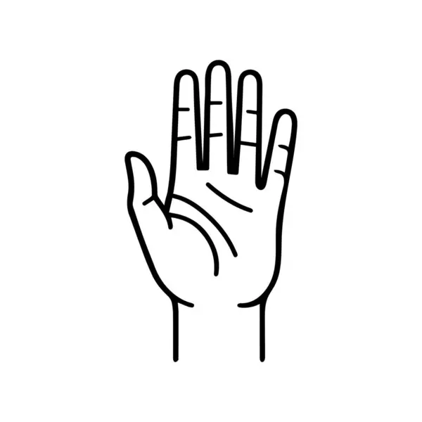 Cankurtaran halatlarıyla insan elinin izole edilmiş tasviri.