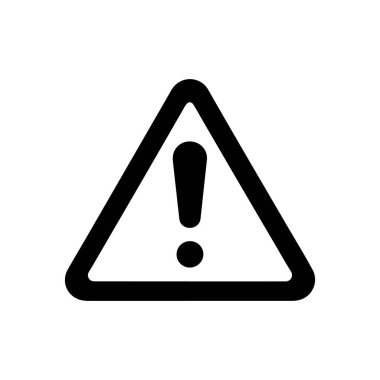 Uyarı vektör simgesi. Uyarı işareti. Dikkat sembolü. Ünlem işaretleri. Tehlike Uyarı simgesi.