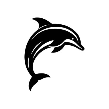 Sembol, logo, maskot, web simgesi, etiket tasarımı, işaret ya da herhangi bir tasarım için daire şeklinde balık vektör ilülasyonu.