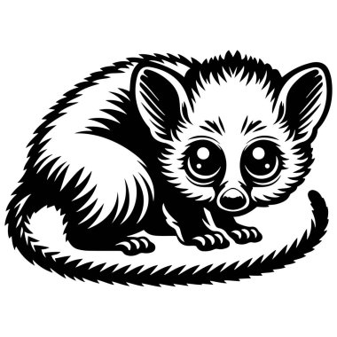 Hayvanın Hayvanı Çizimi Silueti.