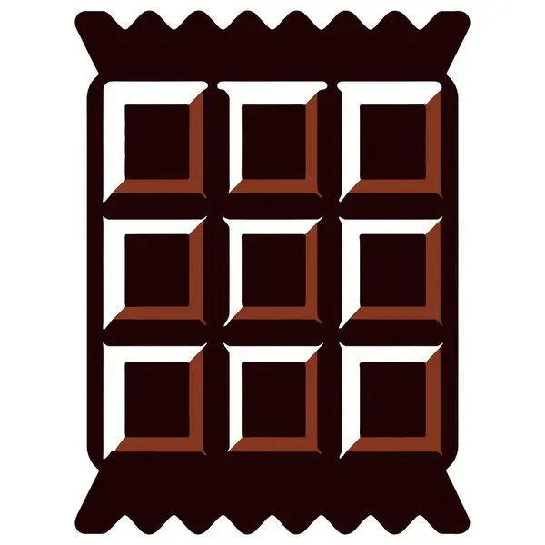 Çikolata Çubuğu Siluet Vektör İllüstrasyon Simgesi Clipart