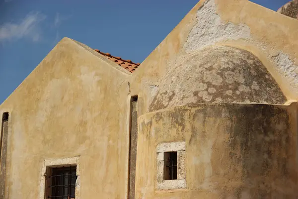 stock image Church of Agios Georgios on Spinalonga island landscape