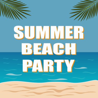 Yaz plajı partisi şık afiş Yüksek kalite fotoğraf