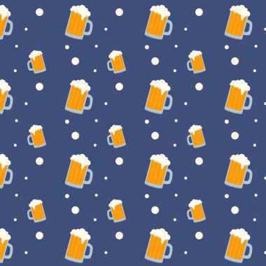 Bira bardaklarının kusursuz tekrarlanan kalıpları