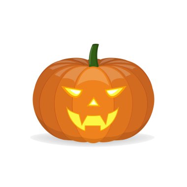 Şeffaf bir arkaplanda Cadılar Bayramı kabağı