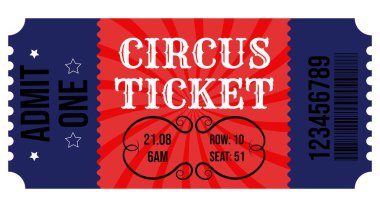 Bir kişi için sirk bileti.