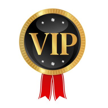 VIP madalyası, ödül, şeffaf arkaplanda izole edilmiş simge