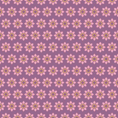 Dikişsiz tekrarlanan bahar çiçek deseni