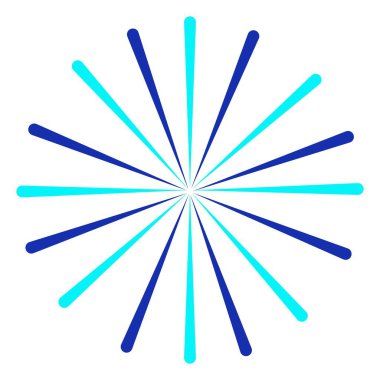 Havai fişek vektör çizimi basit düz tasarım