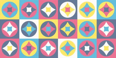 Modern geometrik desen, soyut renkli arkaplan, duvar kağıdı