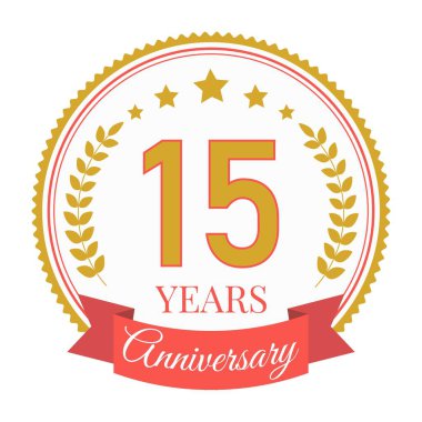 Logo 15 Yıl Yıldönümü Kutlama Şablonu