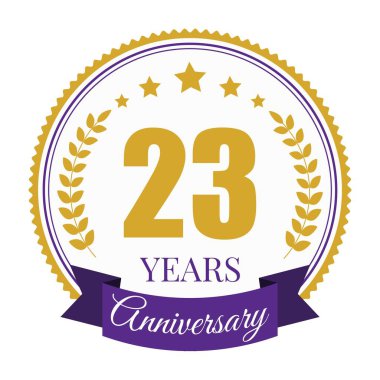 Logo 23 Yıldönümü Kutlama Şablonu