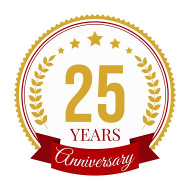 Logo 25 Yıl Yıldönümü Kutlama Şablonu