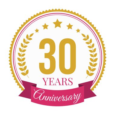 Logo 30 Yıl Yıldönümü Kutlama Şablonu