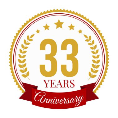 Logo 33 Yıldönümü Kutlama Şablonu