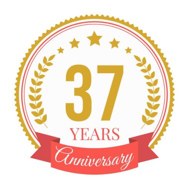 Logo 37 Yıldönümü Kutlama Şablonu