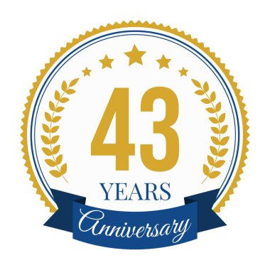 Logo 43 Yıldönümü Kutlama Şablonu