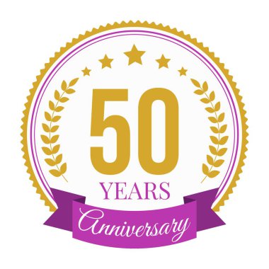 Logo 50 Yıl Yıldönümü Kutlama Şablonu