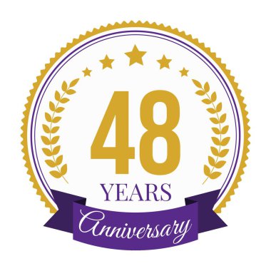 Logo 48 Yıldönümü Kutlama Şablonu