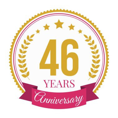 Logo 46 Yıldönümü Kutlama Şablonu