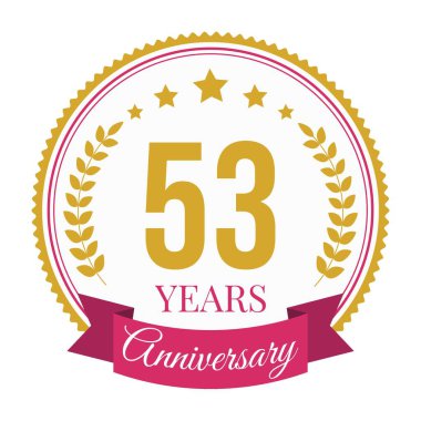 Logo 53 Yıldönümü Kutlama Şablonu