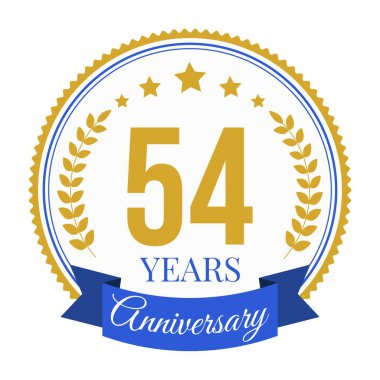 Logo 54 Yıldönümü Kutlama Şablonu