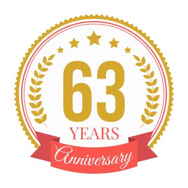 Logo 63 Yıldönümü Kutlama Şablonu