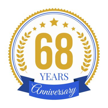 Logo 68 Yıldönümü Kutlama Şablonu