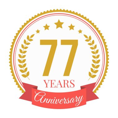 Logo 77 Yıldönümü Kutlama Şablonu
