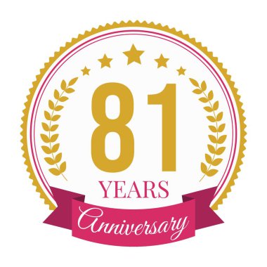 Logo 81 Yıldönümü Kutlama Şablonu