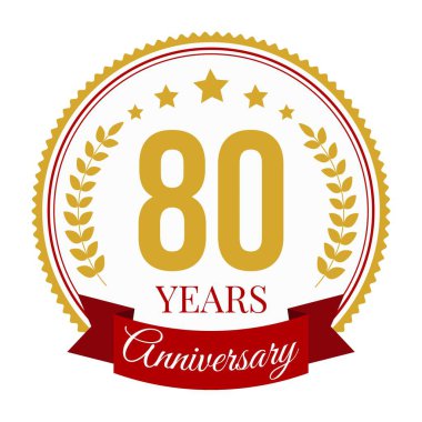Logo 80 Yıldönümü Kutlama Şablonu