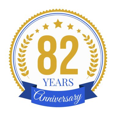 Logo 82 Yıldönümü Kutlama Şablonu