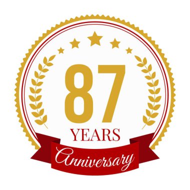 Logo 87 Yıldönümü Kutlama Şablonu