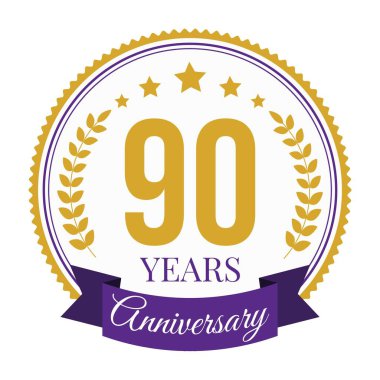 Logo 90 Yıl Yıldönümü Kutlama Şablonu