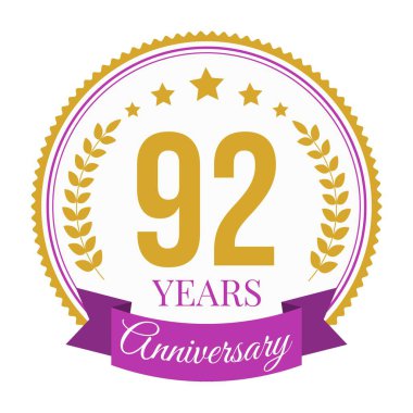 Logo 92 Yıldönümü Kutlama Şablonu