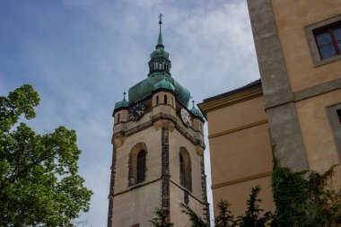Melnik Şatosu - 20 Haziran 2024 'te Çek Cumhuriyeti' nin merkezindeki tepede. Yüksek kalite fotoğraf