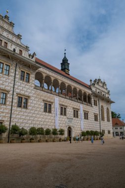 Litomysl castle, Czech Republic - August 26, 2024: litomysl hrad unesco. High quality photo clipart