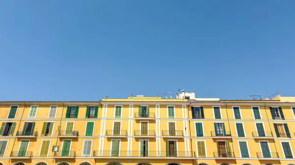 stock image Palma de Mallorka, Spain 28 July 2024: Old sandstone building in the city. High quality photo