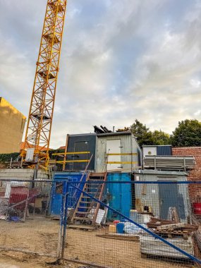 Turna ve inşaat alanı. Yüksek kalite fotoğraf