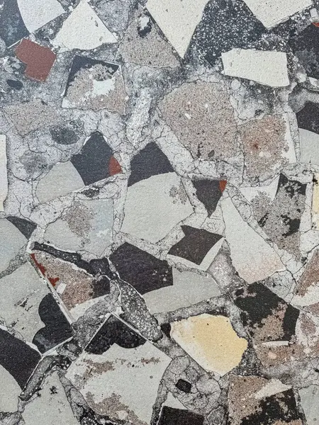 Terrazzo mozaik seramik seramik desen, mermer taş desenli arka plan. Yüksek kalite fotoğraf