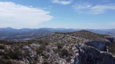 İspanya hava manzaralı deniz kenti. Yüksek kalite 4k görüntü