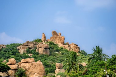 Hampi Karnataka tepelerindeki kayalar