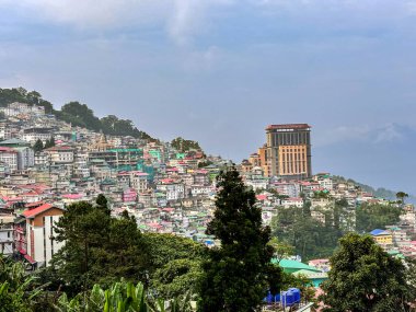 Sikkim Gangtok 'un panoramik görüntüsü