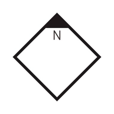 Mimari kuzey oku ve pusula ana hatlı vektörü