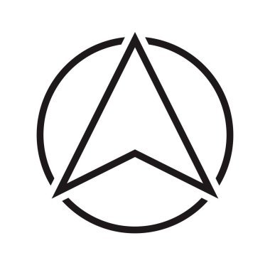 Mimari kuzey oku ve pusula ana hatlı vektörü