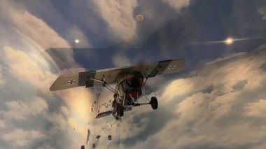 Kudus Jenang Müzesi 'nde sergilenen uçağın diyoraması.